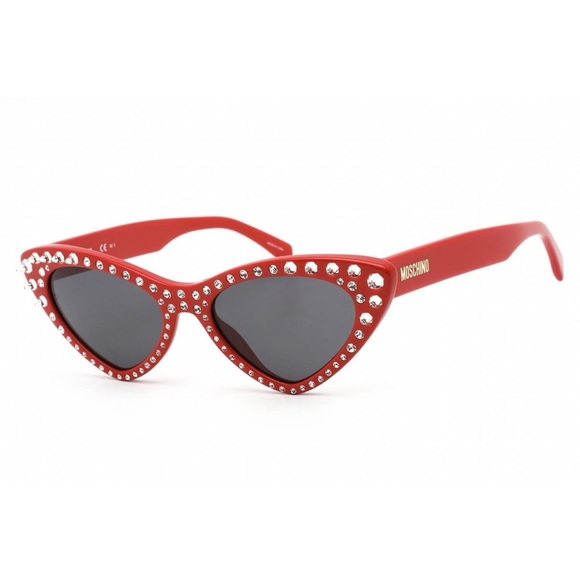 NWT Moschino Red Cat Eye Sunglasses